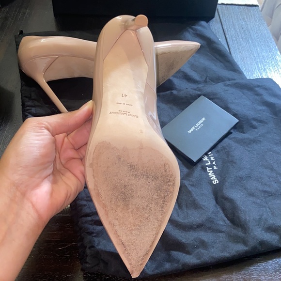 Saint Laurent ANJA PUMPS IN PATENT LEATHER size 41 w/ Box - Picture 5 of 10